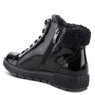 Spring Step Women's Alps Lace-Up Sneaker Black Patent EU 41 / US 9.5-10
