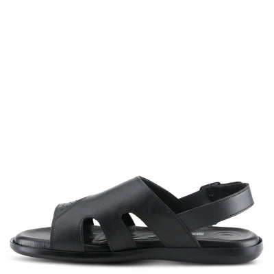 Spring Step Men's Jeff Slingback Sandal Black EU 41 / US 8-8.5