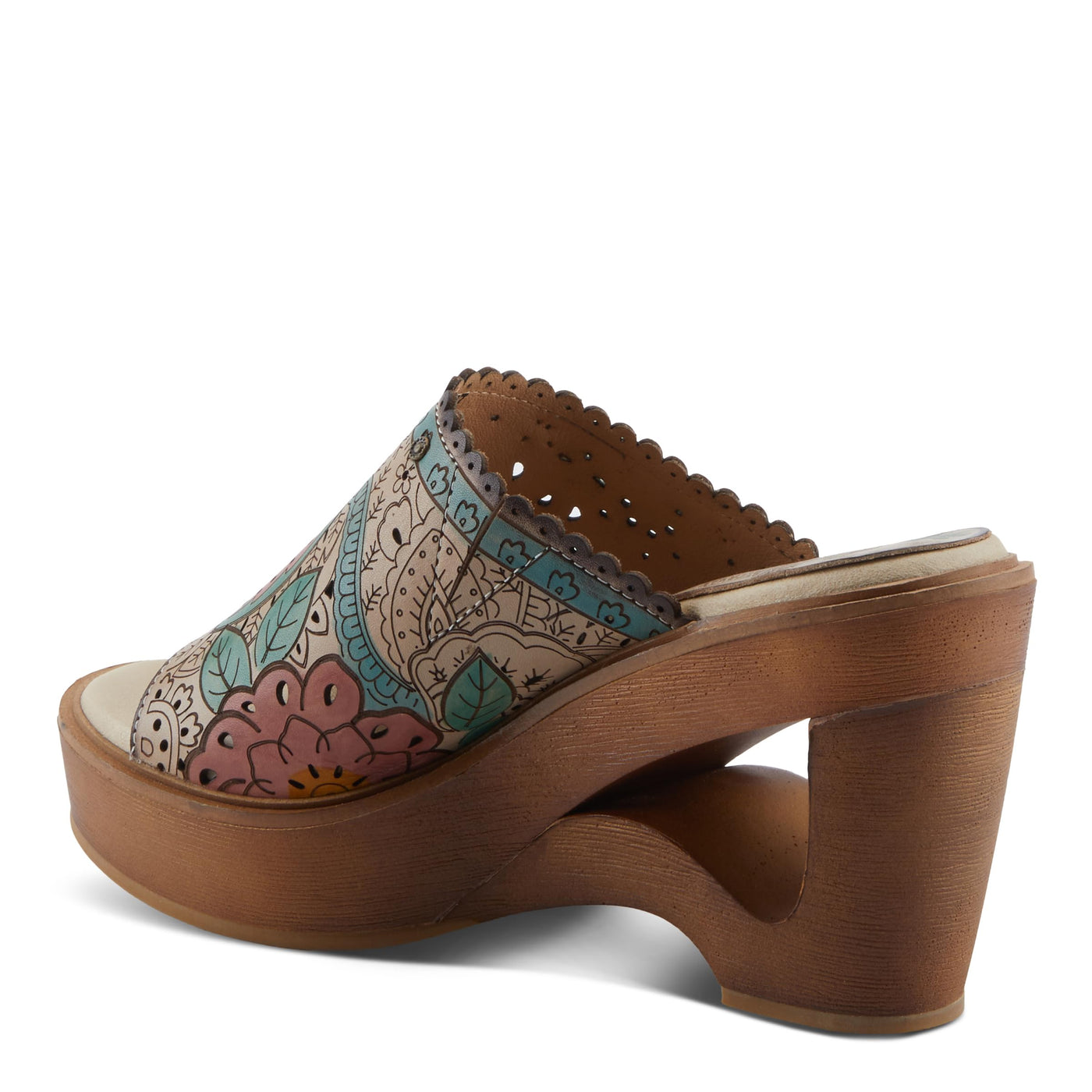 L'Artiste by Spring Step Women's Calle Sandal, Beige Multi, 8.5