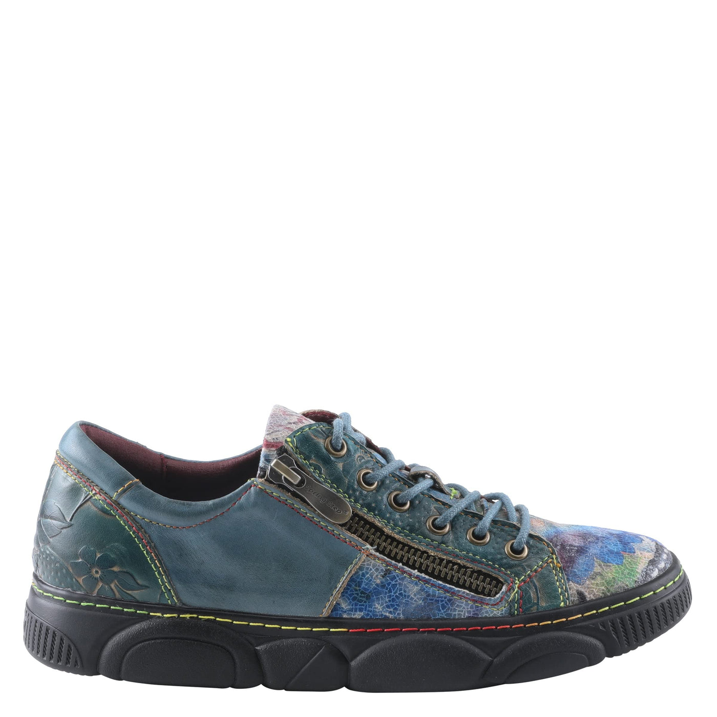 Spring Step L`Artiste Women's Danli-Bloom Sneaker Blue Multi EU 35 / US 5