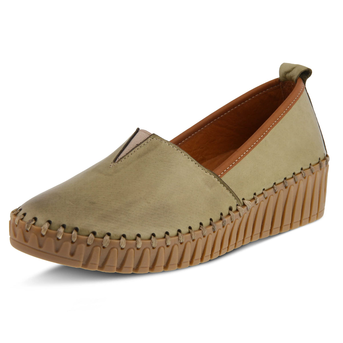 Spring Step Women's TISPEA Loafer Flat, Olive, 8.5