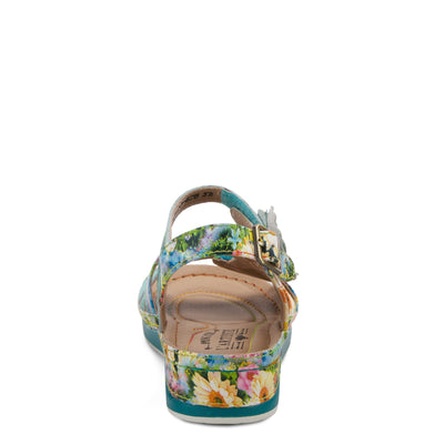 Spring Step L'Artiste Women's Joelina-Dazi Ankle Strap Sandal Turquoise Multi EU 41 / US 9.5-10