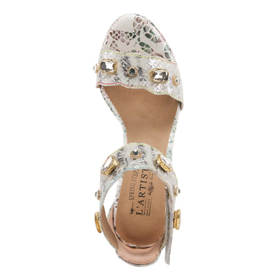 Spring Step L'Artiste Women's Jewell Quarter Strap Sandal Ice EU 38 / US 7.5-8