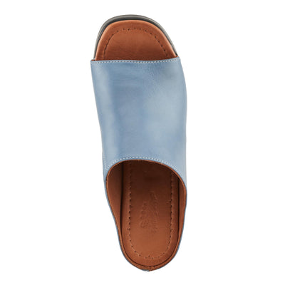 Spring Step NIKAYON Women's Blocked Heeled Mules with Genuine Leather Upper