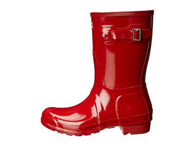 Hunter Women's Original Short Gloss Rain Boot, Military Red, 8