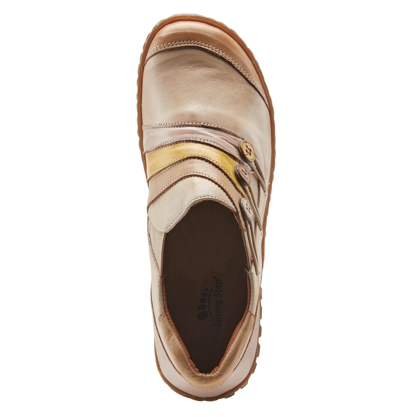 Spring Step Women's Neeta Slip-On Shoe Tan Multi EU 39 / US 8.5