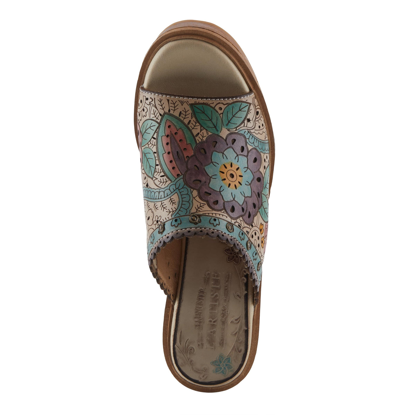 L'Artiste by Spring Step Women's Calle Sandal, Beige Multi, 7.5-8