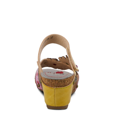 Spring Step L'Artiste Women's Delight Sandals Yellow Multi EU 42 / US 10.5-11