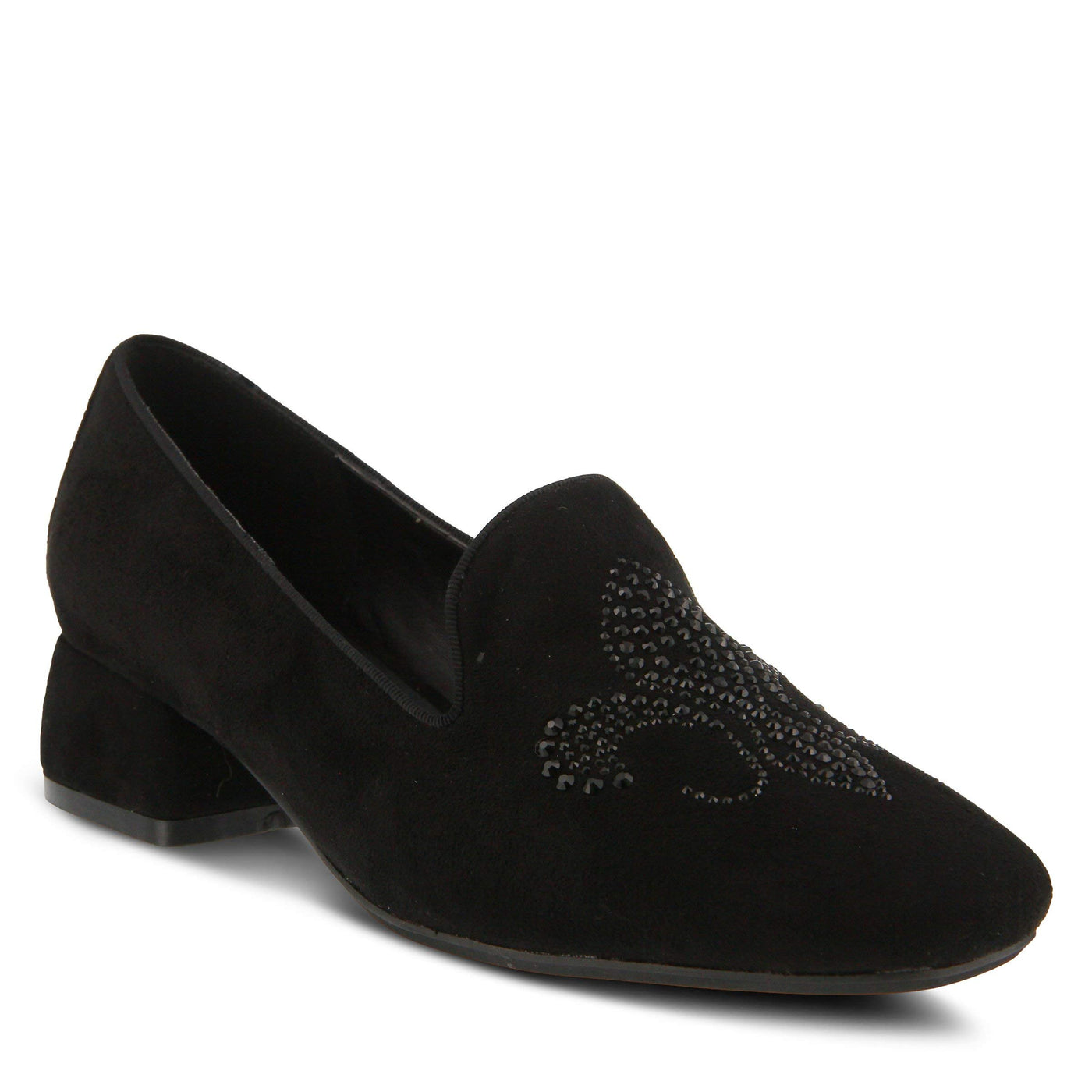 Azura by Spring Step Women's Fleurde Slip-On Loafer, Black, 36 EU/5.5-6 M US