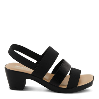 PATRIZIA Women's MARZULA Multi Strap Slingback Heeled Sandals Black EU 37 / US 6.5-7