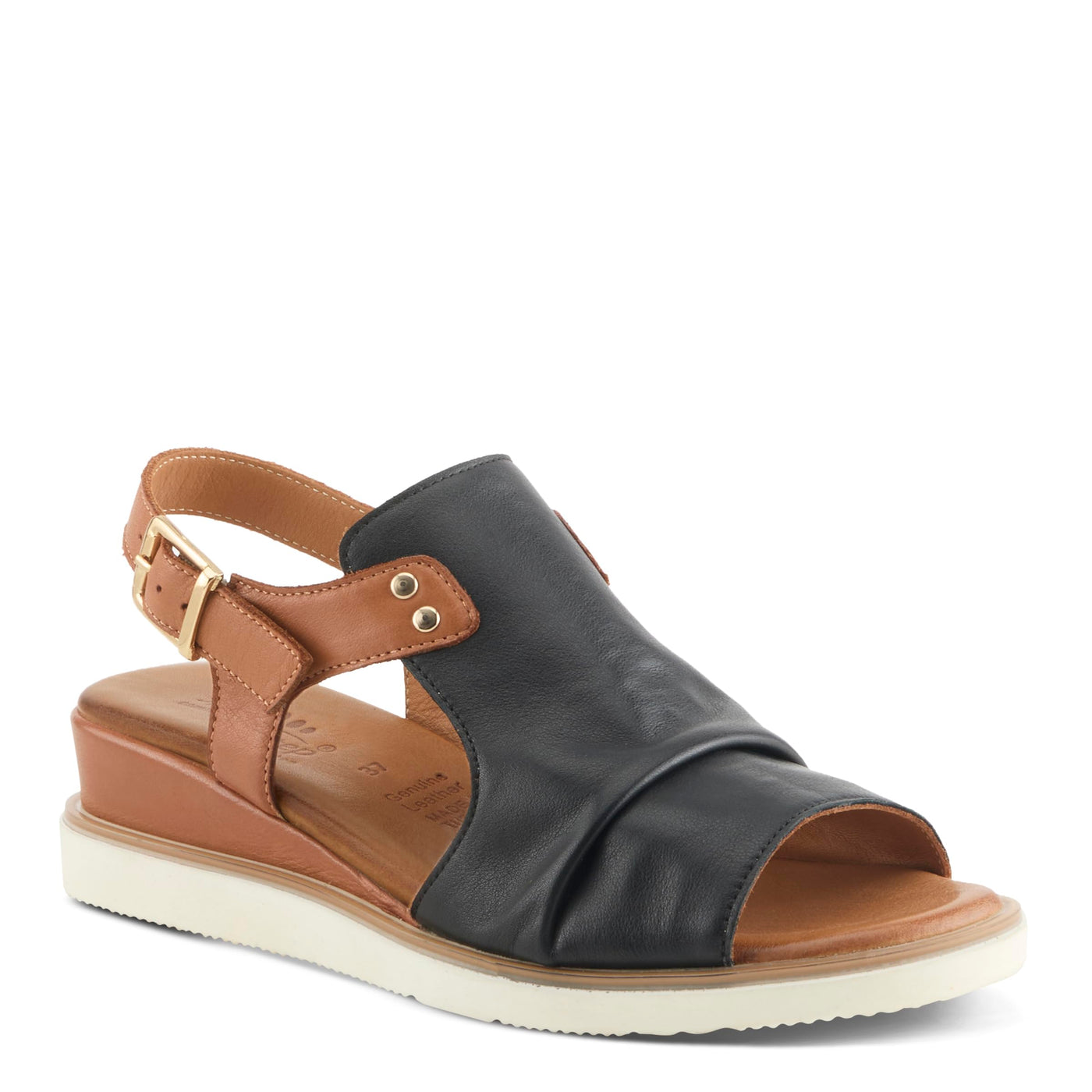 Spring Step Women's Locals Sandal, Black Multi, 9