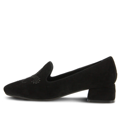 Azura by Spring Step Women's Fleurde Slip-On Loafer, Black, 36 EU/5.5-6 M US