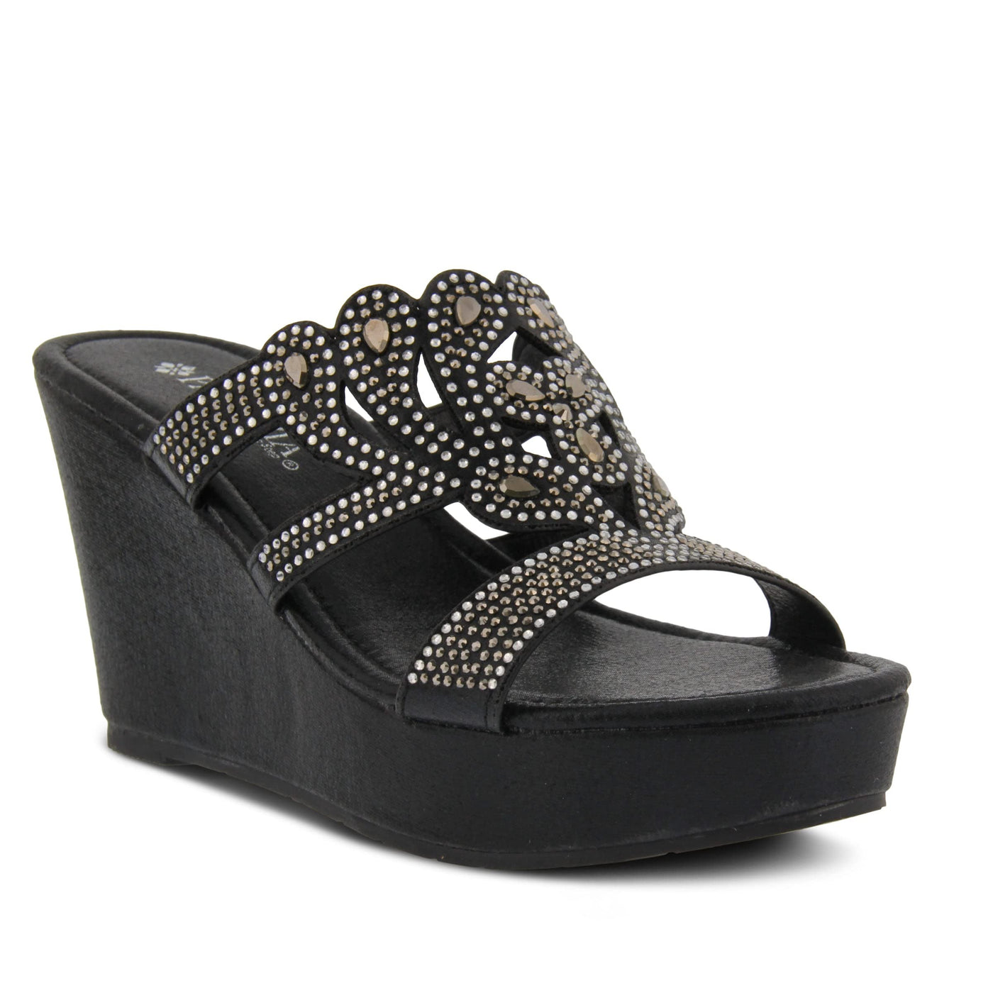 PATRIZIA RANDILI SLIDE SANDALS BLACK / EU 42 / US 10.5-11