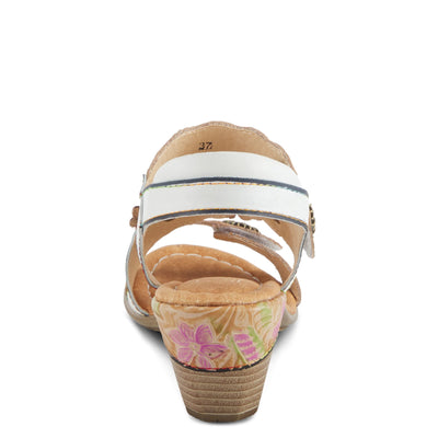 Spring Step L'Artiste Women's Aromas Sandals White Multi EU 38 / US 7.5-8