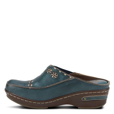 Spring Step L'Artiste Women's Chino Leather Loafer Blue EU 40 / US 9