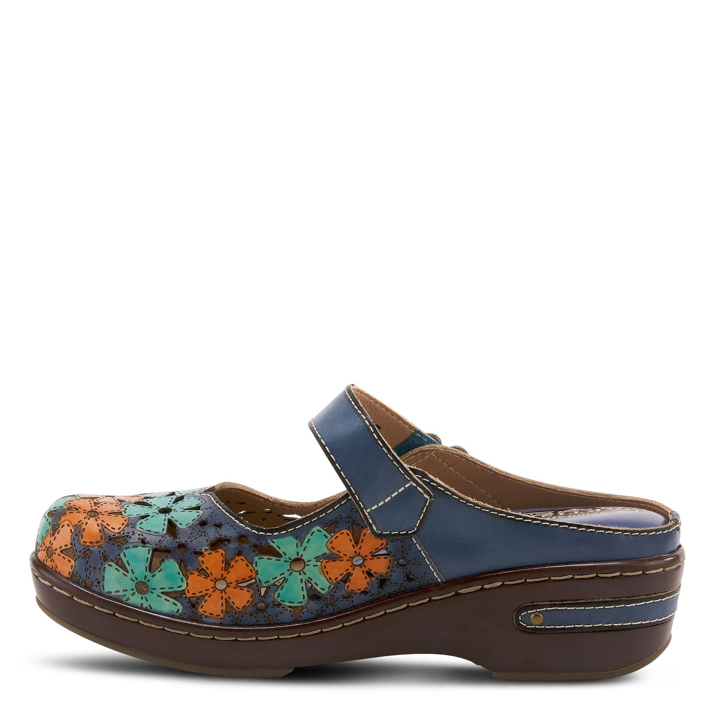Spring Step L'Artiste Women's Anana Mary-Jane Shoe Blue Multi EU 40 / US 9
