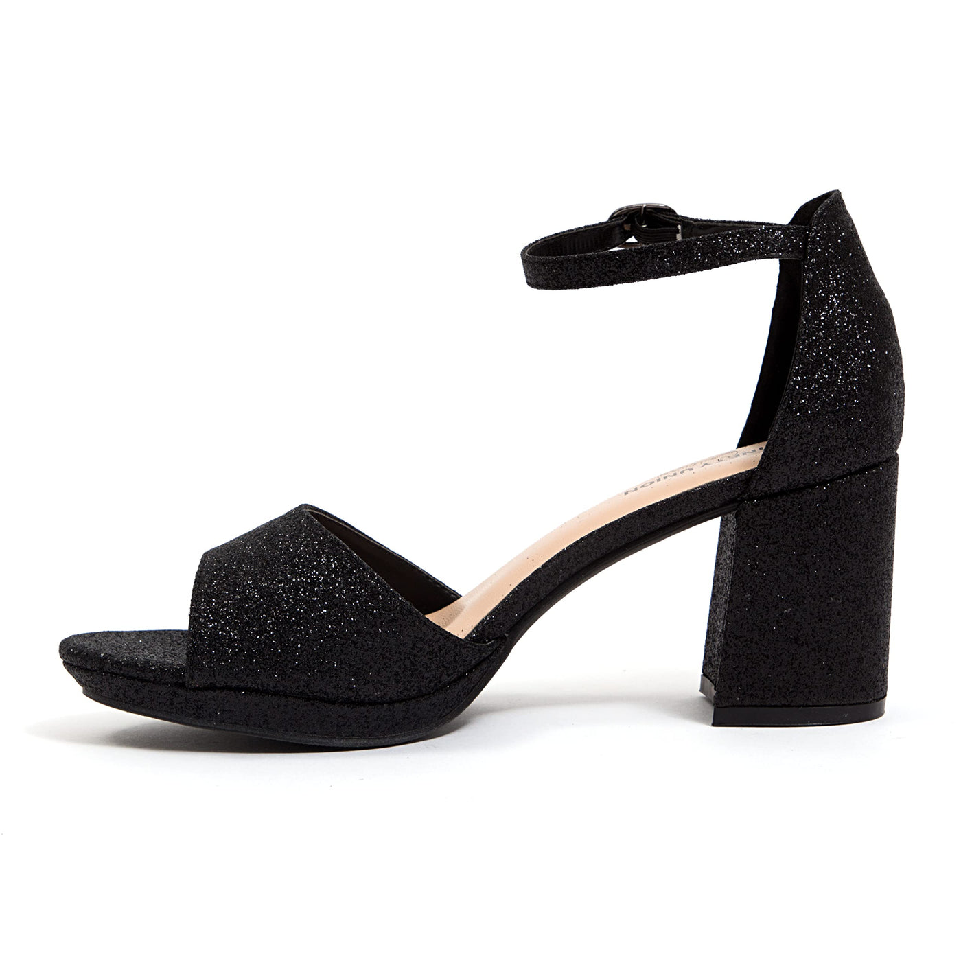 Ninety Union Jazzy Glitzy Open Till Close Back Sandal, Black, 12