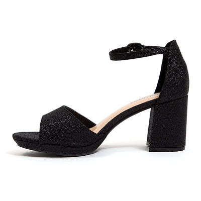Ninety Union Jazzy Glitzy Open Till Close Back Sandal, Black, 12