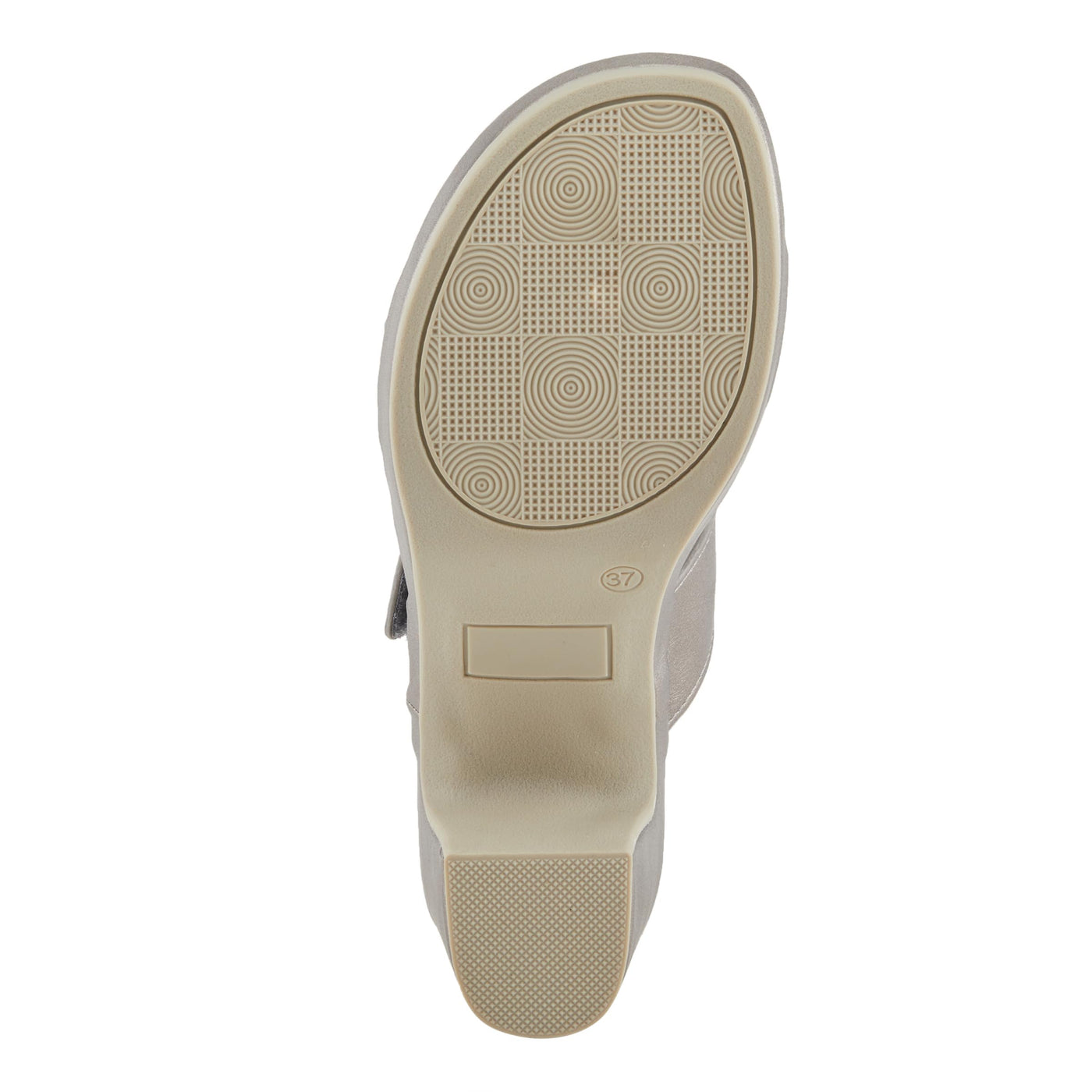 PATRIZIA Women's SANCIA Two Strap Slide Heeled Sandals Pewter EU 40 / US 9