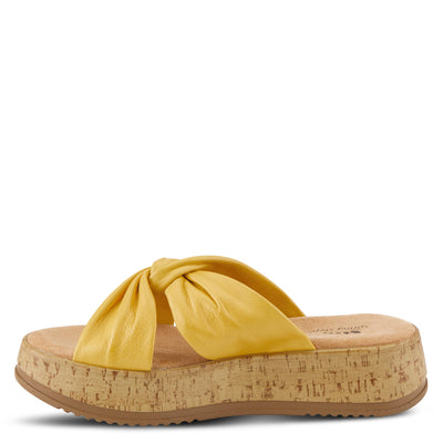 Spring Step Women's EBOSIA Slide Sandal Yellow EU 37/6.5-7