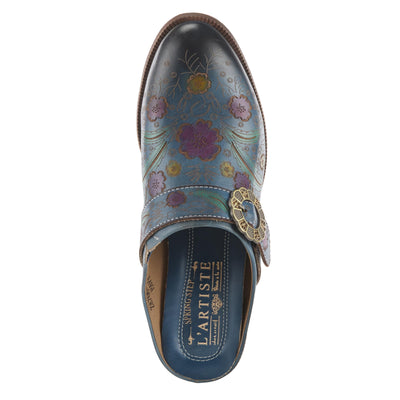 Spring Step L'Artiste Women's Zoozi Leather Mule Blue EU 35 / US 5