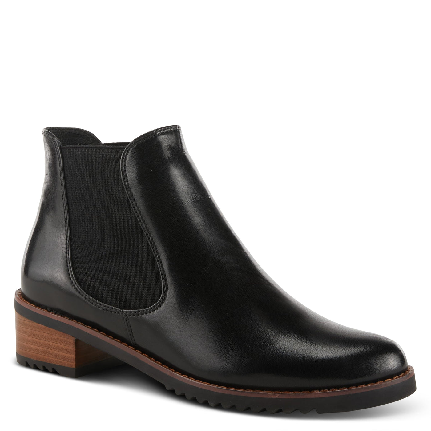 Spring Step Women's Vita Leather Bootie Black EU 39 / US 8.5