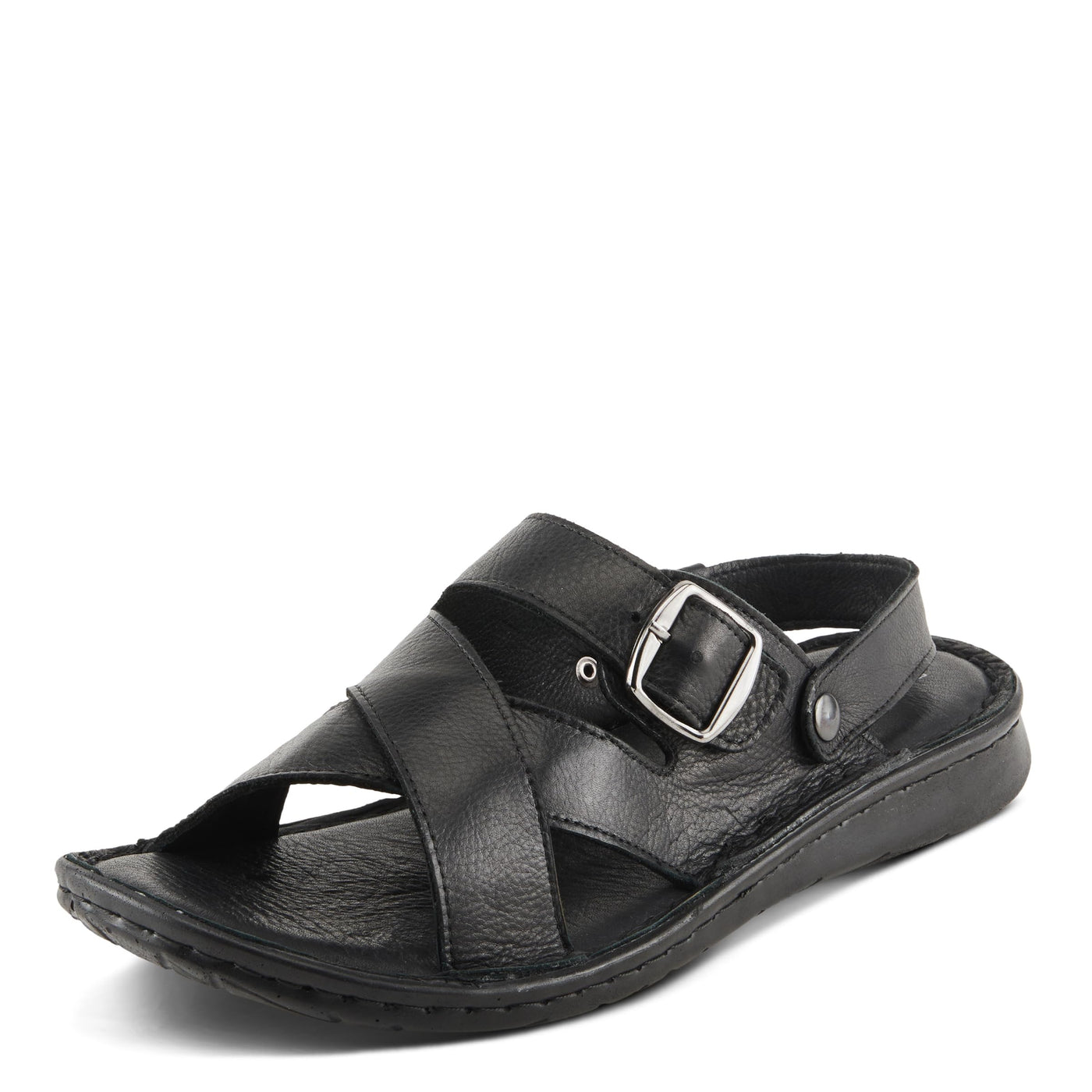 Spring Step Men's Nofar Slingback Slide Sandal Black EU 43 / US 9.5-10