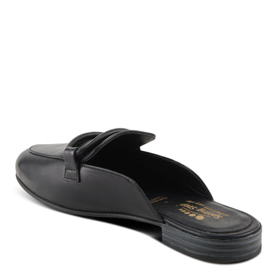 Spring Step Cavanagh Women's All-Leather Slip-On Mules with Tonal Rolled Leather Detail