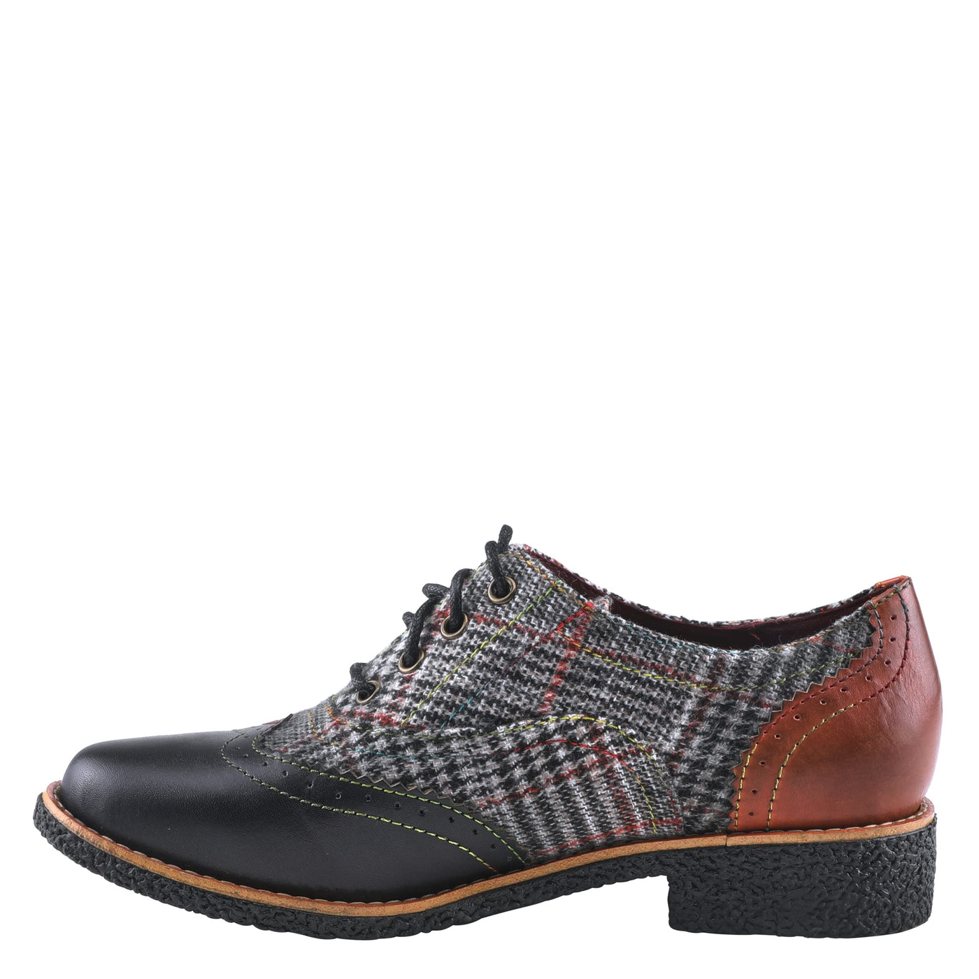 L�Artiste by Spring Step Women MUGGIASTI Oxford Flat, Black Multi, 9.5-10 M US