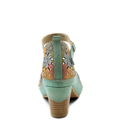 Spring Step L'Artiste Women's Avnia Ankle Strap Shoe Blue Multi EU 38 / US 7.5-8