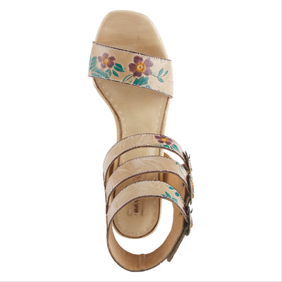 Spring Step L'Artiste Women's Rheba High Heel Sandal Beige Multi EU 39 / US 8.5