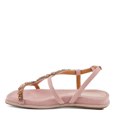 PATRIZIA Women's SHINYQUEEN Flat Sandals Tan EU 38 / US 7.5-8