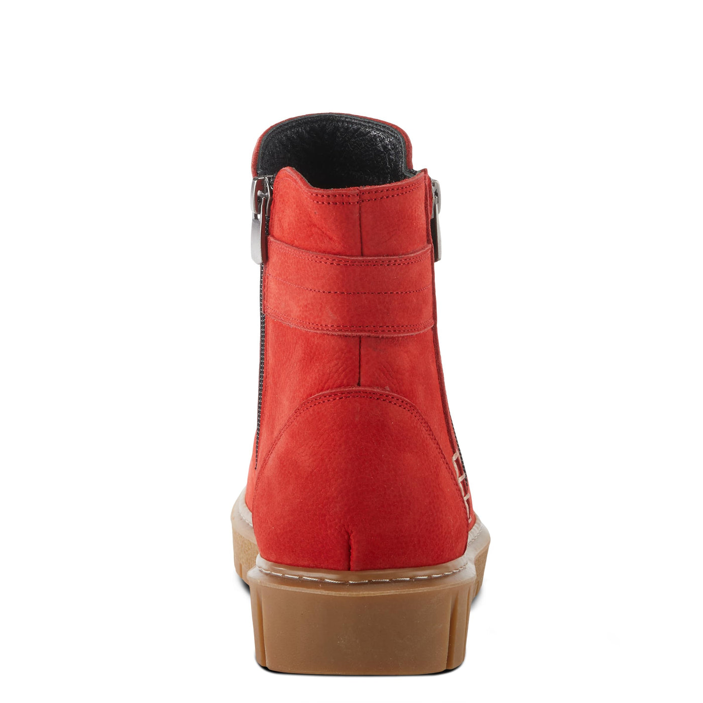 Spring Step Women's Addlyn Nubuck Leather Bootie Red Nubuck EU 35 / US 5