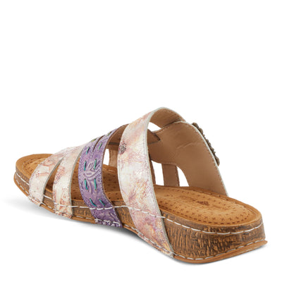 Spring Step L'Artiste Women's CALAMITYJAY Shimmering Comfort Sandals | Stylish and Practical Purple Multi EU 39 / US 8.5