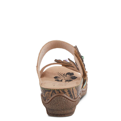 Spring Step L'Artiste Women's Aymee Slide Sandal Taupe Multi EU 41 / US 9.5-10