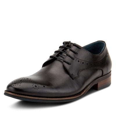 Spring Step Men's Charlie Oxford, Black, 8-8.5 Medium US