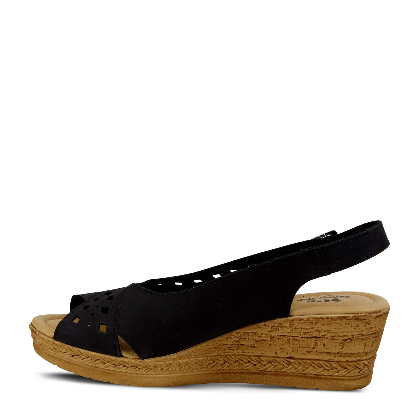 Spring Step Women's GOOSEY Sandal, Black, 8.5