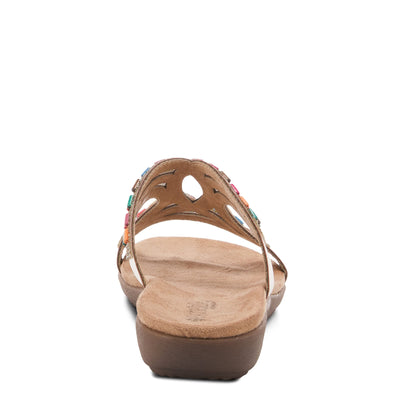 PATRIZIA Women's Twirling Slide Sandal White EU 37 / US 6.5-7