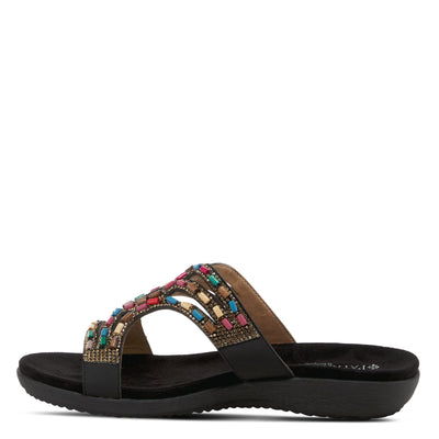 PATRIZIA Women's Twirling Slide Sandal Black EU 42 / US 10.5-11