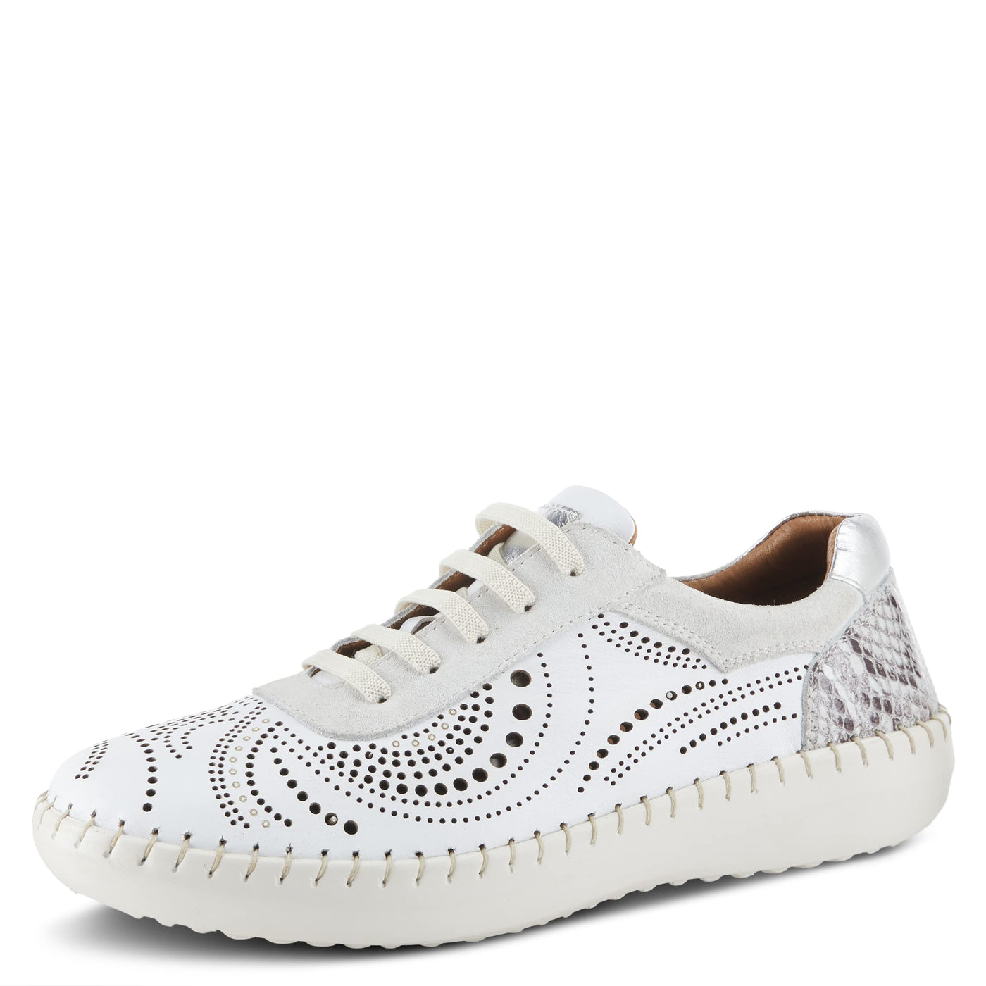 Spring Step Women's Jumilla Lace-Up Shoe White EU 41 / US 9.5-10
