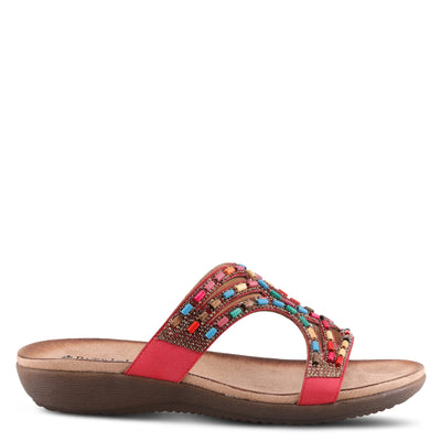 PATRIZIA Women's Twirling Slide Sandal Red EU 39 / US 8.5