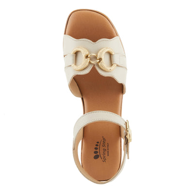 Spring Step Women's Sardinia Sandal, Bone, 9