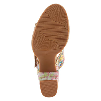 Spring Step L'Artiste Women's Gwena Slide High Heel Sandal Tan Multi EU 36 / US 5.5-6