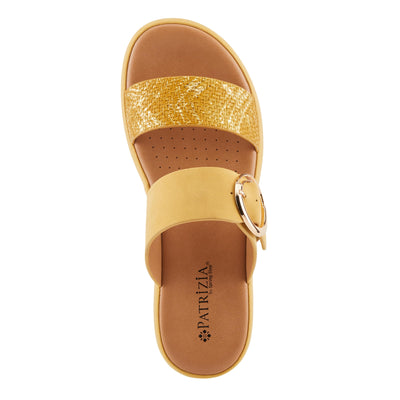 PATRIZIA Women's FENNA Two-Strap Platform Sandals Mustard EU 39 / US 8.5
