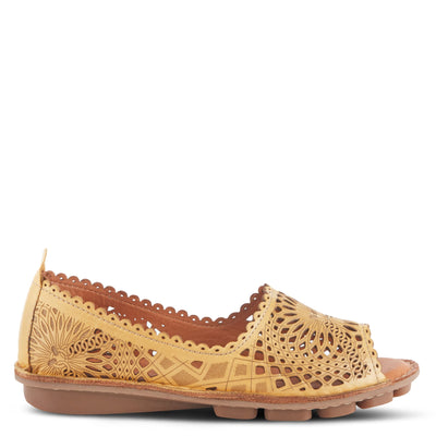 Spring Step Women's Brandal Shoes, Yellow, 7.5-8