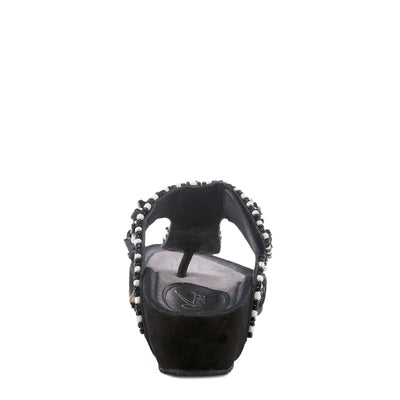 Azura Women's Platypus Slide Sandal, Black Multi, 5.5-6