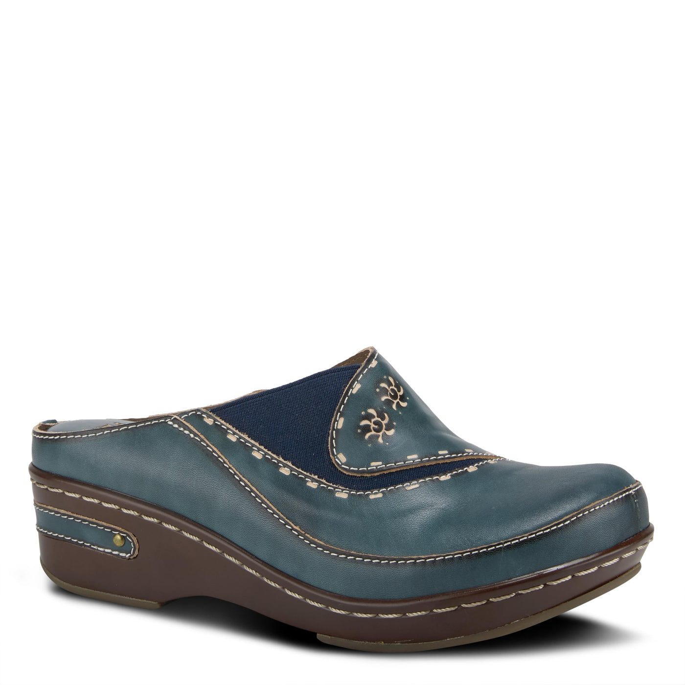 Spring Step L'Artiste Women's Chino Leather Loafer Blue EU 41 / US 9.5-10
