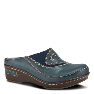 Spring Step L'Artiste Women's Chino Leather Loafer Blue EU 37 / US 6.5-7