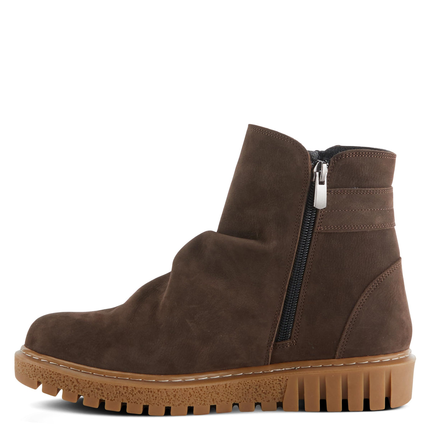 Spring Step Women's Addlyn Nubuck Leather Bootie Brown Nubuck EU 41 / US 9.5-10