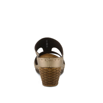 Flexus Mindela Sandals Bronze 36 Euro (Women US 5.